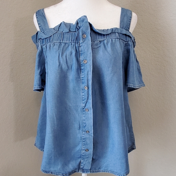 4/$25 Haute Monde Small Off the shoulder Blouse - Picture 1 of 8